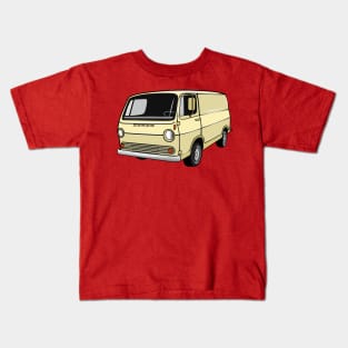 Classic van cartoon illustration Kids T-Shirt